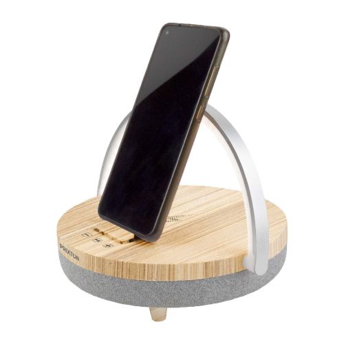 W -Prixton 4-in-1 10 Bluetooth® speaker with LED light and wireless charging base