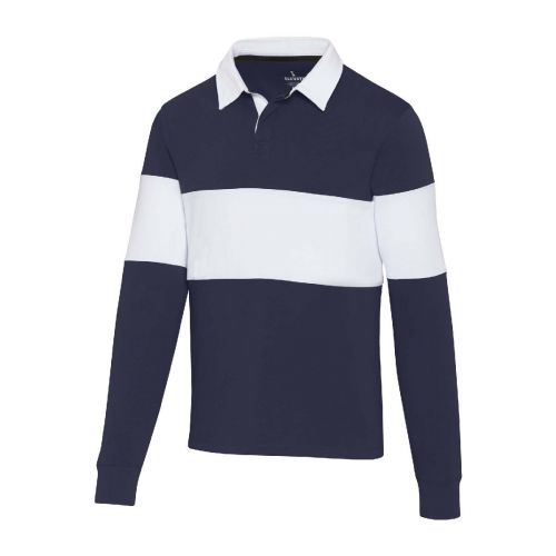 CLYDE - unisex organic rugby polo sweatshirt