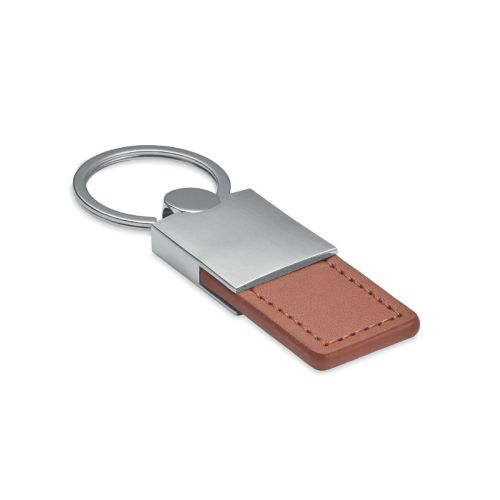 COLUMBUS - Pu and metal key ring
