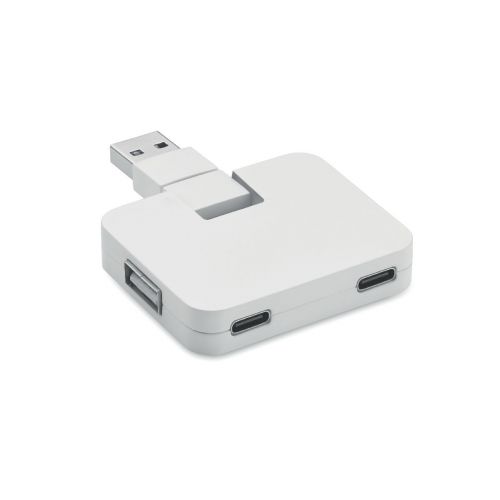 SQUARE-C - 4 port usb hub