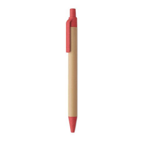 ITEA COLOUR - Push button ball pen in bamboo