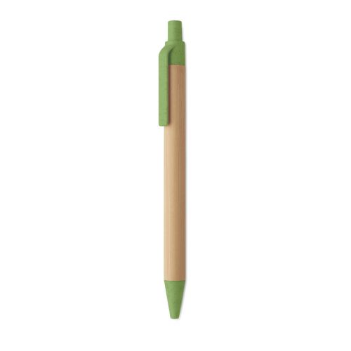 ITEA COLOUR - Push button ball pen in bamboo