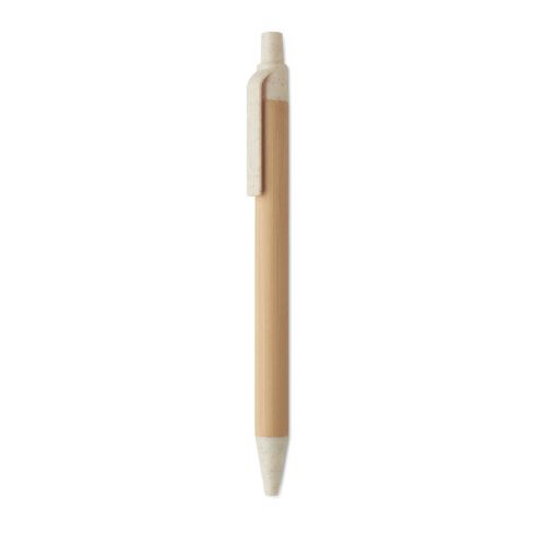 ITEA COLOUR - Push button ball pen in bamboo
