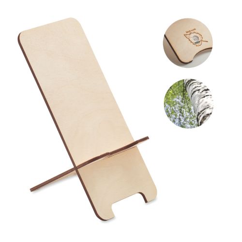 GROUW STAND - Birch wood phone stand