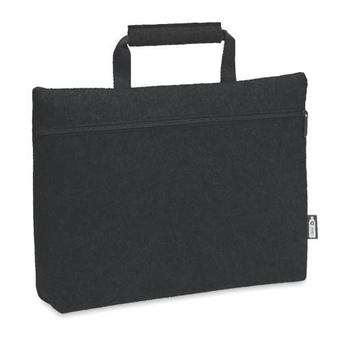 TAPLA - Rpet felt zippered laptop bag