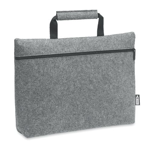 TAPLA - Rpet felt zippered laptop bag