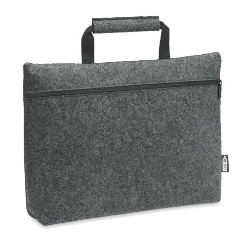 TAPLA - Rpet felt zippered laptop bag