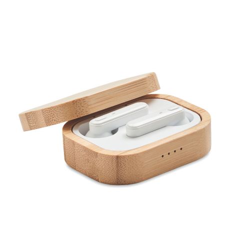 JAZZ BAMBOO - Tws earbuds in bamboo case