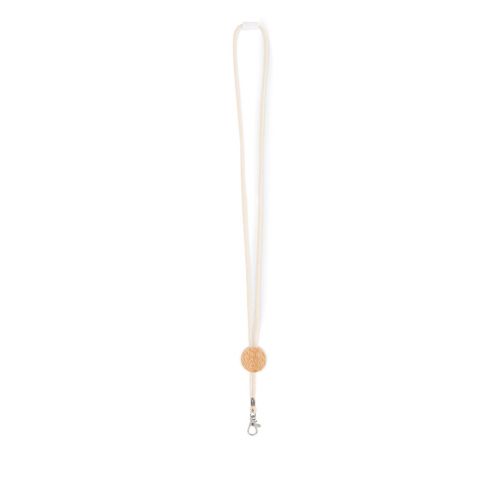 KARA - Cotton lanyard with metal hook