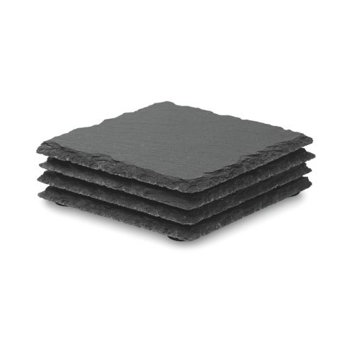 SLATE4 - Slate coasters with eva bottom