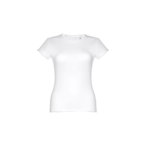 THC SOFIA WH - Women's fitted short sleeve cotton T-shirt. White