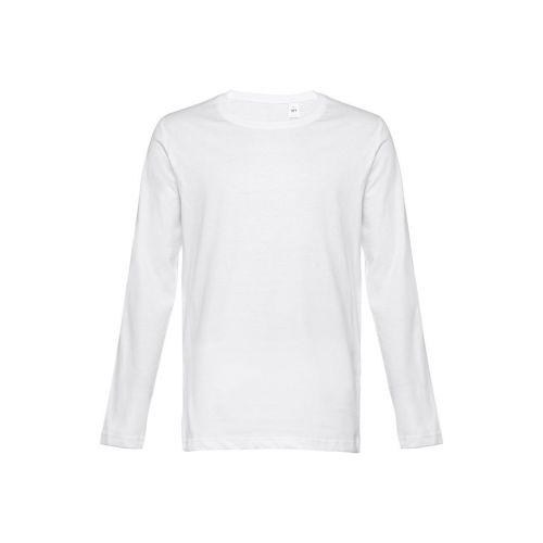 THC BUCHAREST WH - Men's long-sleeved tubular cotton T-shirt
