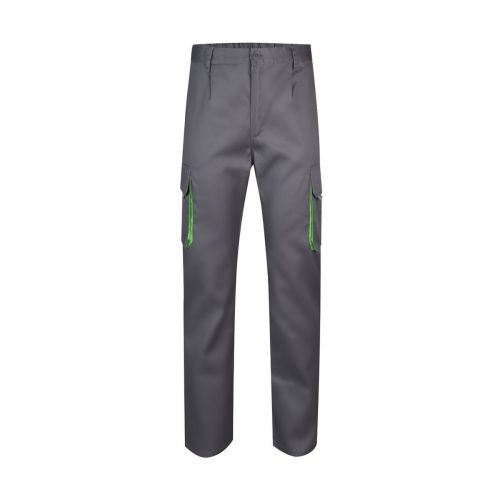 VL HYPNOS - Two-tone multi-pocket twill trousers (200g/m²), in cotton (35%) and polyester (65%)