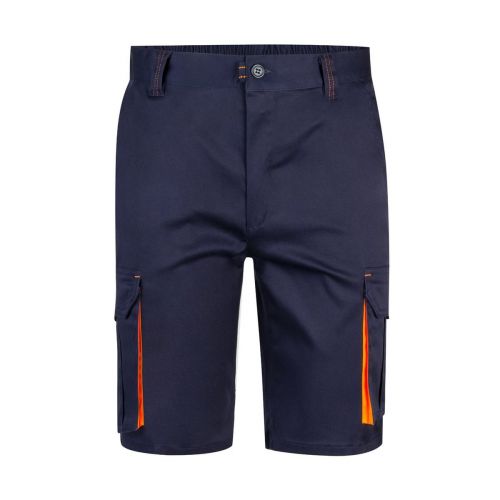 VL HEMERA - Two-tone, multi-pocket stretch Bermuda shorts (240g/m²), in cotton (46%), EME (38%) and polyester (16%)