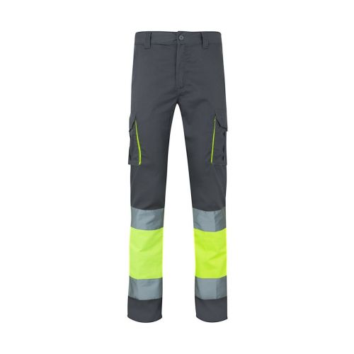 VL ZEUS LARGE - Two-tone, multi-pocket stretch trousers (240g/m²), in cotton (46%), EME (38%) and polyester (16%)