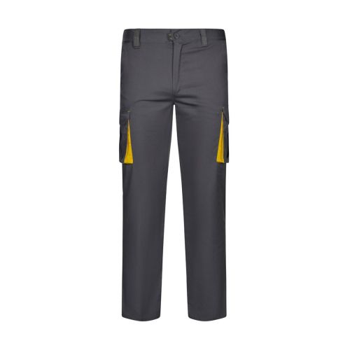 VL FIDES - Two-tone, multi-pocket stretch trousers (240g/m²), in cotton (46%), EME (38%) and polyester (16%)