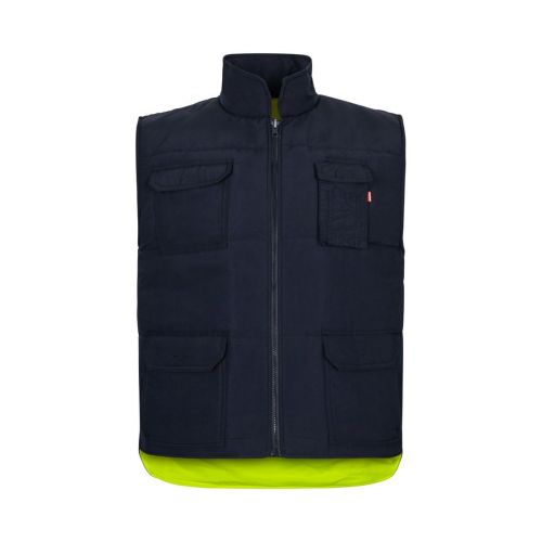VL DIANA - Padded vest (220g/m²), reversible and multi-pocket, in polyester (100%), with zip fastening and reversible puller