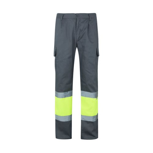 VL ATHENA - Two-tone twill trousers (210g/m²), lined, multi-pocket, in cotton (20%) and polyester (80%)