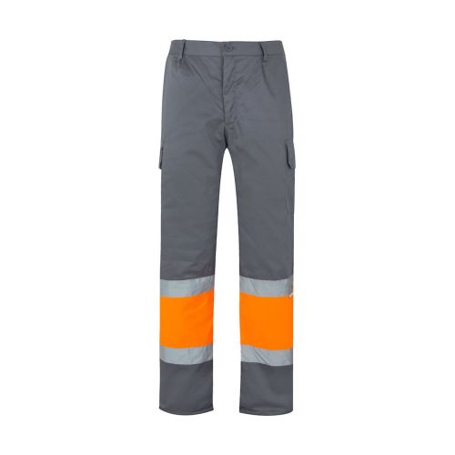 VL ATHENA - Two-tone twill trousers (210g/m²), lined, multi-pocket, in cotton (20%) and polyester (80%)