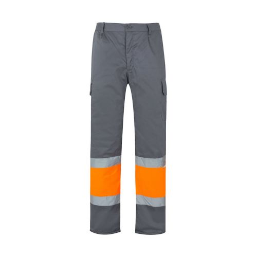VL POSEIDON - Two-tone multi-pocket twill trousers (210g/m²), in cotton (20%) and polyester (80%)