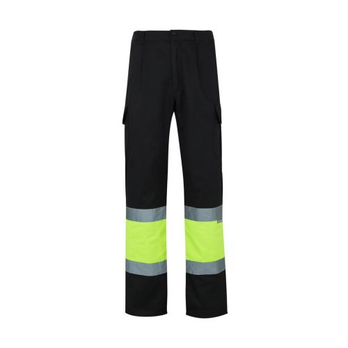 VL POSEIDON LARGE - Two-tone multi-pocket twill trousers (210g/m²), in cotton (20%) and polyester (80%)