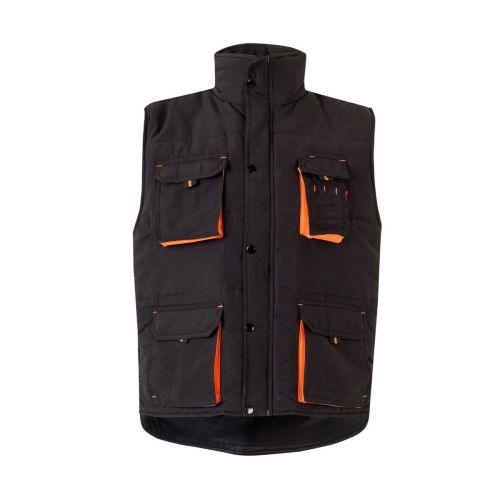 VL NERGAL - Padded vest, two-tone, multi-pocket (120g/m²), in polyester (100%)
