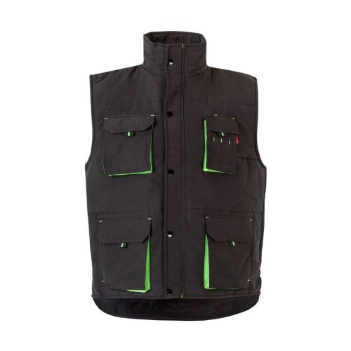 VL NERGAL - Padded vest, two-tone, multi-pocket (120g/m²), in polyester (100%)