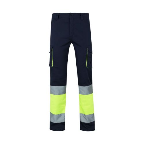 VL ZEUS - Two-tone, multi-pocket stretch trousers (240g/m²), in cotton (46%), EME (38%) and polyester (16%)
