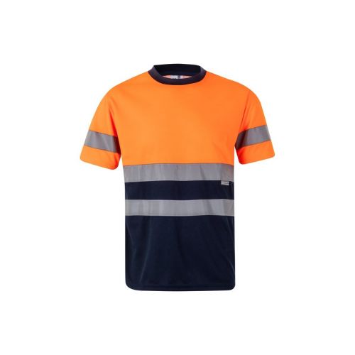 VL BRAHMA LARGE - Two-tone bird-eye technical T-shirt (140g/m²), in polyester (100%)