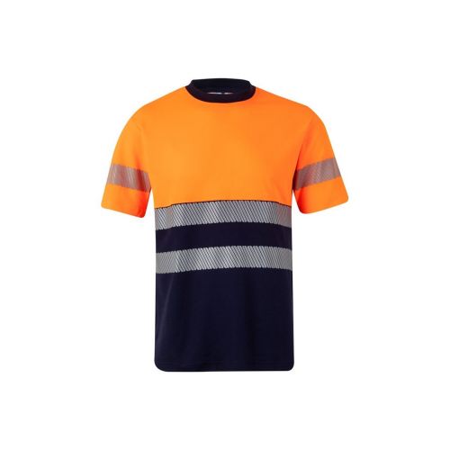 VL BASTET - Two-tone piqué T-shirt (150g/m²), in cotton (55%) and polyester (45%)