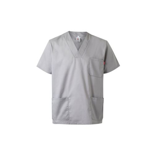 VL ILLAPA - Twill tunic (190g/m²) with short sleeves, in polyester (65%) and cotton (35%)