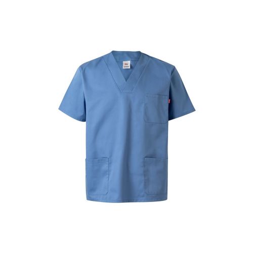 VL ILLAPA - Twill tunic (190g/m²) with short sleeves, in polyester (65%) and cotton (35%)