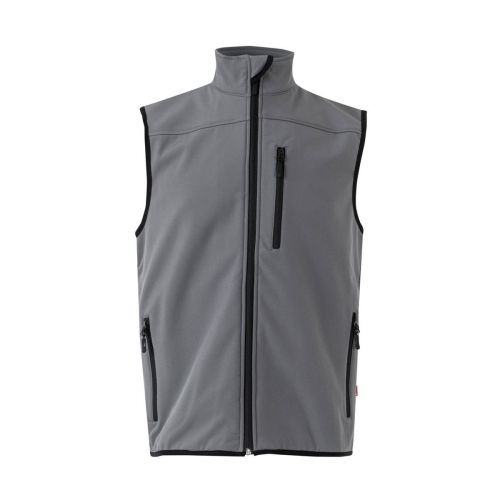 VL VARUNA - Soft shell vest (280g/m²), with polar lining, in polyester (94%) and elastane (6%)