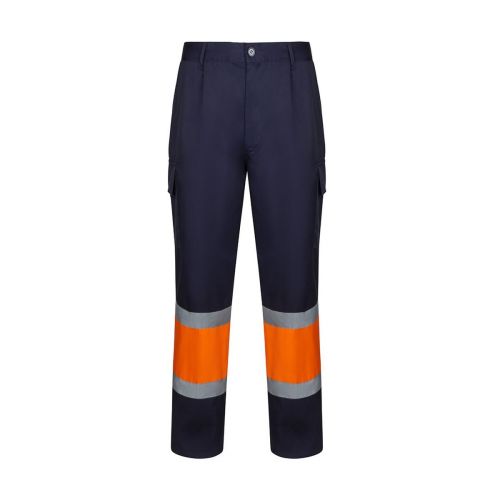 VL ARTEMIS - Two-tone trousers, in twill (190g/m²), cotton (20%) and polyester (80%)