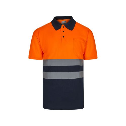 VL FORTUNA - Bird-eye polo shirt (140g/m²) with short sleeves, in polyester (100%)