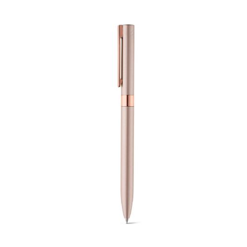 CLARE - Recycled aluminium (100% rAL) twist action ball pen with clip
