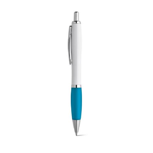MOVE BK - ABS ball pen with clip and metal trim