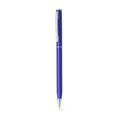 LESLEY METALLIC - Aluminium ball pen with clip and twist mechanism