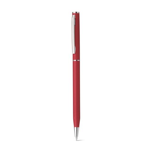 LESLEY METALLIC - Aluminium ball pen with clip and twist mechanism