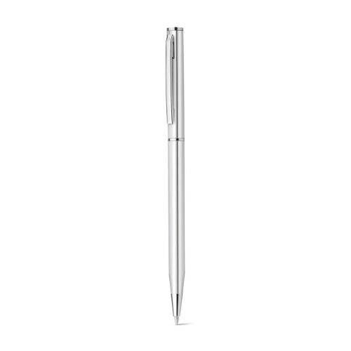 LESLEY METALLIC - Aluminium ball pen with clip and twist mechanism