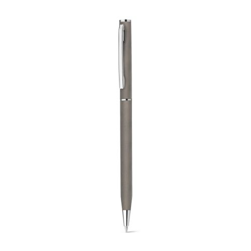 LESLEY METALLIC - Aluminium ball pen with clip and twist mechanism