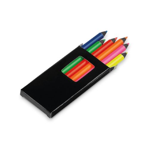 MEMLING - Pencil box with 6 coloured pencils