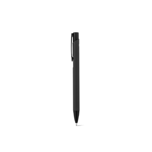 CLINT - Recycled aluminium (100% rAL) ballpoint pen with rubber finish
