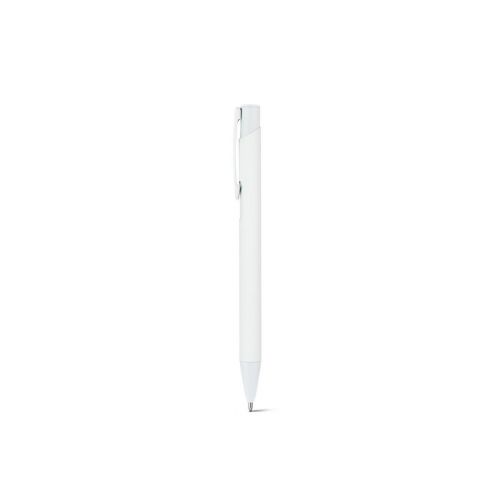 CLINT - Recycled aluminium (100% rAL) ballpoint pen with rubber finish