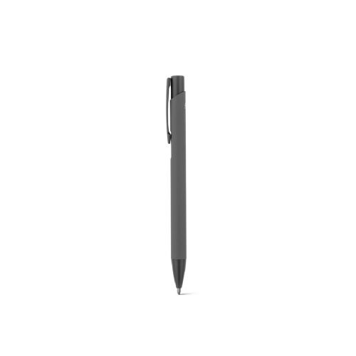 CLINT - Recycled aluminium (100% rAL) ballpoint pen with rubber finish