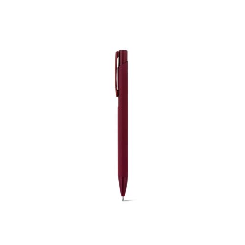 CLINT - Recycled aluminium (100% rAL) ballpoint pen with rubber finish
