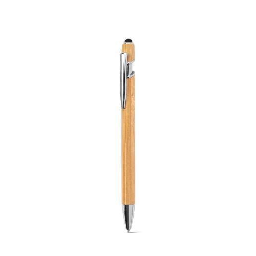 NEIL BAMBOO - Bamboo ballpoint with chrome-plated aluminium details