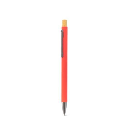 ZYLEN - Ballpoint pen in recycled aluminum (100% rAL), with rubber finish