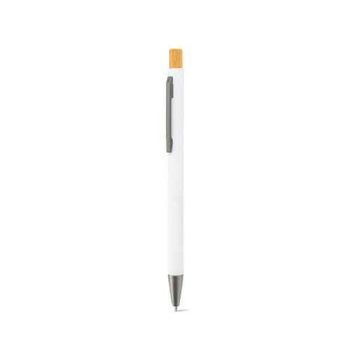 ZYLEN - Ballpoint pen in recycled aluminum (100% rAL), with rubber finish