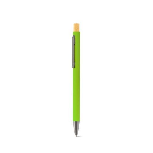 ZYLEN - Ballpoint pen in recycled aluminum (100% rAL), with rubber finish